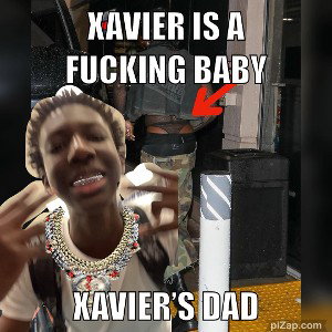 Xavier’s a fucking baby 