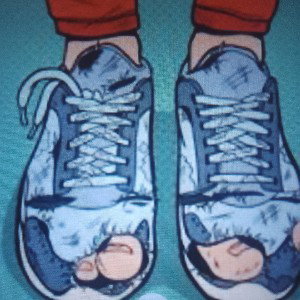 Dirty old shoes