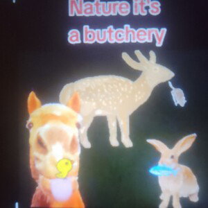Nature it's a butchery 