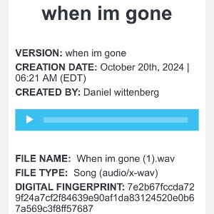 When I’m gone