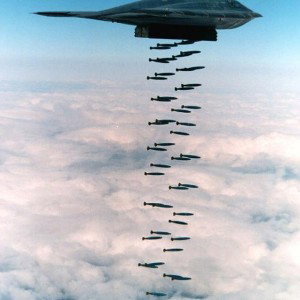 dropping bombs