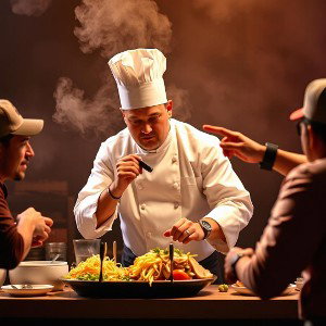 Top chef with the rhymes, your bars collect dust. 