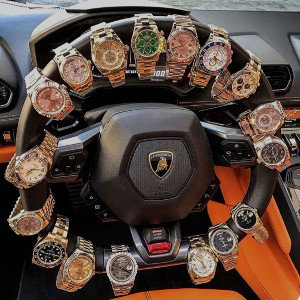 Lamborghini Rolex au poignet 
