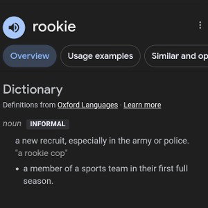 rookie's first strike