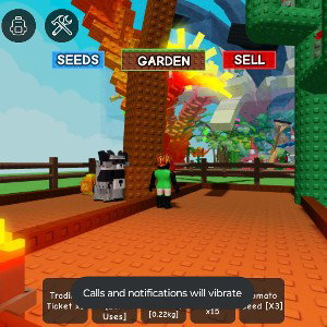 grow a garden on Roblox is so Divine