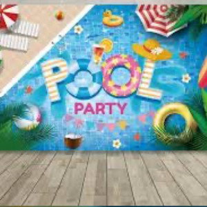 party at the pool 