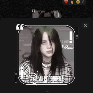 my Billie not a bop but in the meantime I keep a thot
