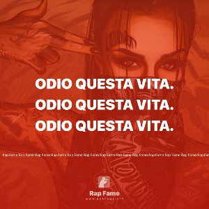 odio questa vita. 