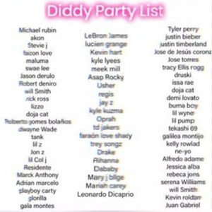 Diddy list. 