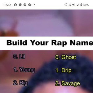 Building me a Rap Name🧑‍🎤🎶🏆🎼💯🎵🌟