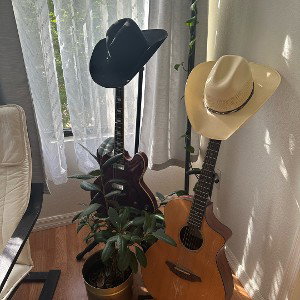 Cowboy hats on display