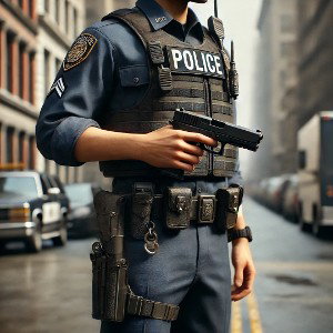 cop with his Glock 