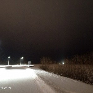 На морозе
