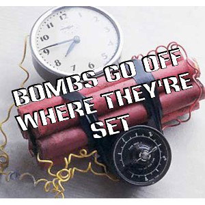 Bombs go off where there set