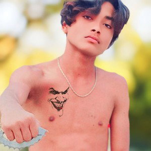 I am bad boy in tent