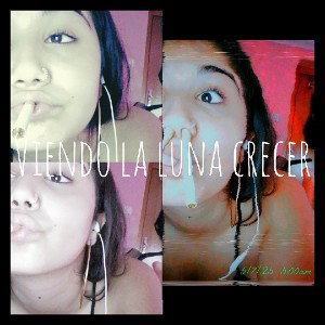 viendo la luna crecer