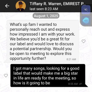 record label want to take me 