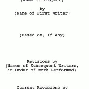 not in the script 