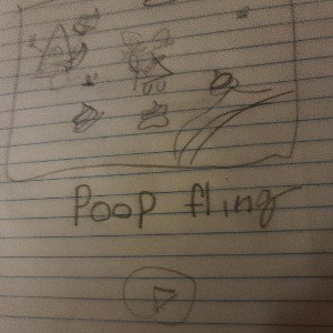 poop fling