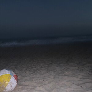 I am on the beach