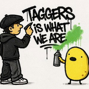taggers is what we are
