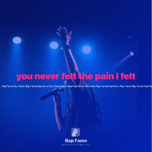 you never felt the pain I felt