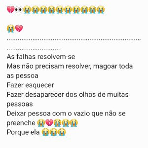 vazio que não se preenche 😭
