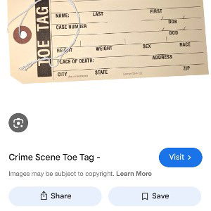 toe tags
