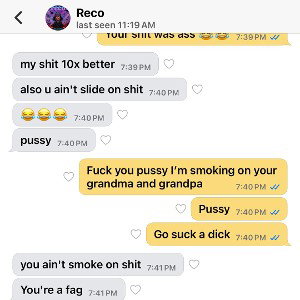 Back from the dead pt.2  @Reco diss