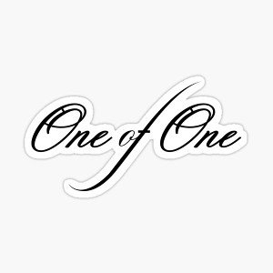 one of one