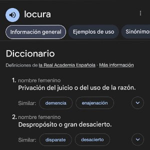 LOCURA (POR ALGO SE EMPIEZA NO?)