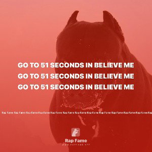 go to 51 seconds in believe me 👂 🔥 