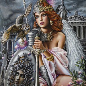 Athèna dans l'arene
