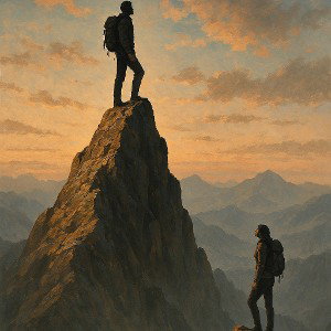 تنها نوک قله