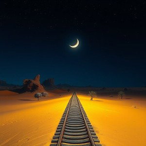 _ 4SAKKAN - MOONLIT DESERT ON THE RAILS 