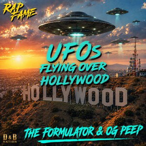 UFOs flying over Hollywood 