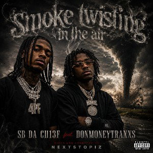 smoke twisting in the air