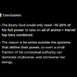 Booty god > coochie god neg diff 