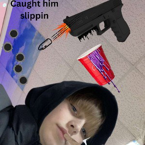 Caught him slippin