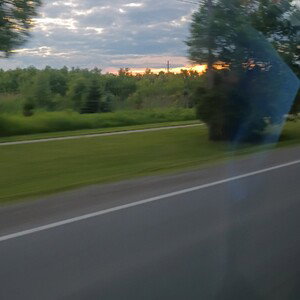 riding down the boulevard 