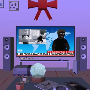 Turn a TV off and Duck Down