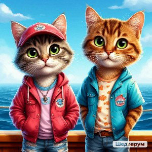 Котик и кошечка Супер Стар.