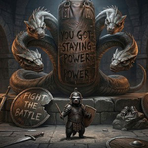 YOU GOT STAYING POWER FIGHT THE BATTLE 