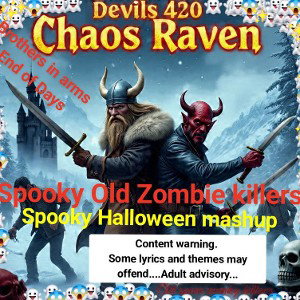spooky old zombie killers.,,Halloween horror style mashup