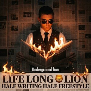LIFE LONG 🎯🦁LION HALF WRITING HALF FREESTYLE
