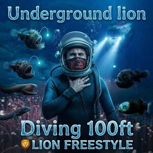 Diving 100ft 🦁 LION FREESTYLE
