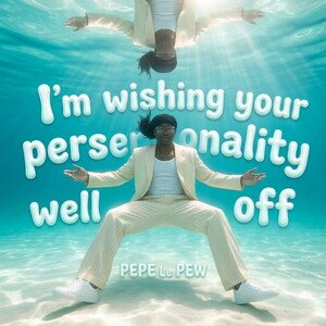 I'm wishing your personality well off