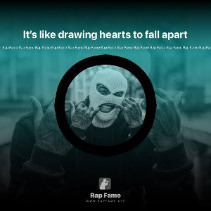 It’s like drawing hearts to fall apart 