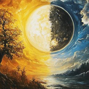 le soleil et la lune 🌒
