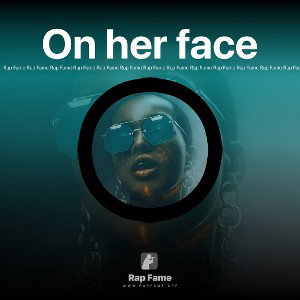 On her face